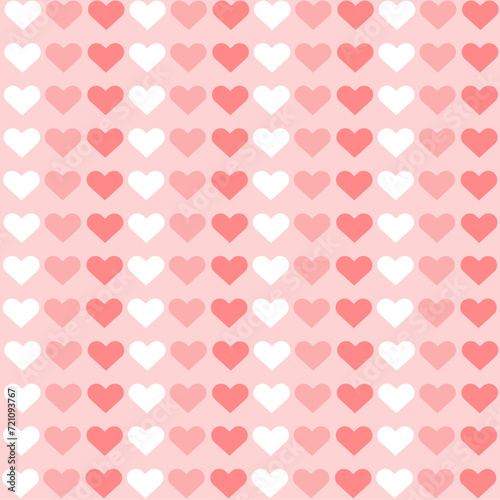 seamless pattern with pink hearts
