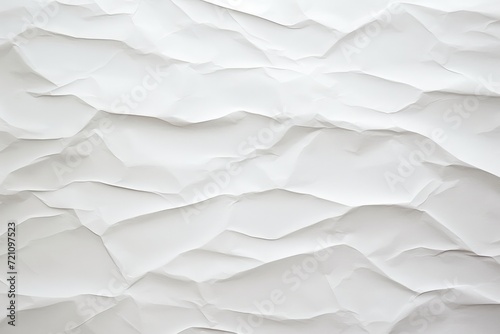 White paper wrinkled as background, closeup view