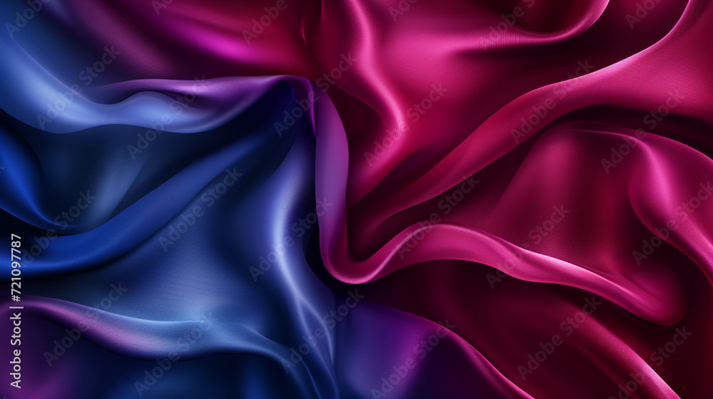 Fototapeta premium Blue, Indigo and Maroon silk background vector presentation design