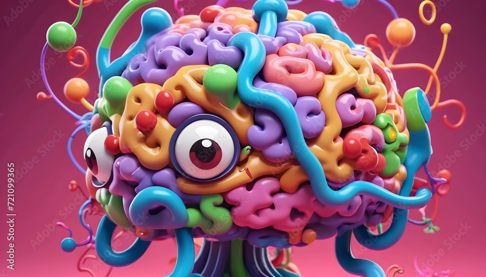 Cross section of the human brain, showcasing different regions and their functions, surrounded by neural connections ai generated Cross section of the human brain, showcasing different regions and their functions, surrounded by neural connections ai generated