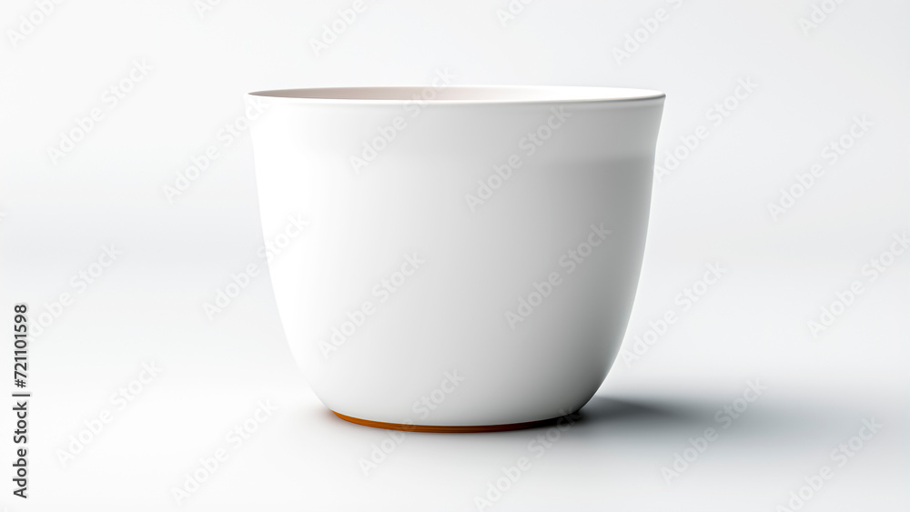 Empty White Noodle Bowl on White Background - Mockup, Ideal for Food Blogs and Culinary Presentations. Empty White Noodle Bowl on White Background - Mockup, Ideal for Food Blogs and Culinary Presentations.