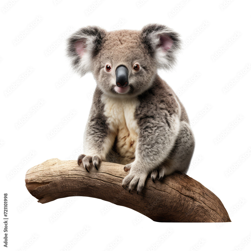 Fototapeta premium koala looking isolated on white