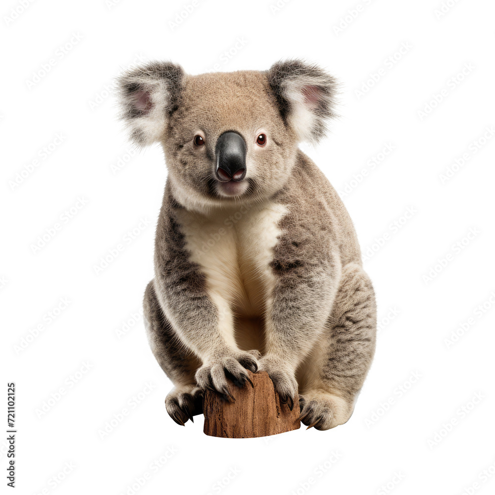 koala looking isolated on white koala looking isolated on white