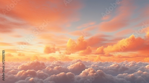 background of orange clouds and sky,A background of a notion of a colourful sky, an incredible sunset, and a twilight sky and clouds