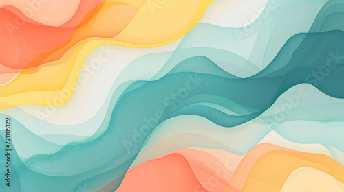 Teal, Salmon, Dark Turquoise and Yellow banner background vector presentation design. PowerPoint and Business background.