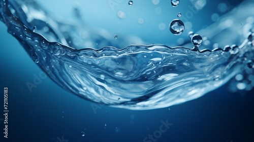 Cerulean Crescendo: Water Drop Impact