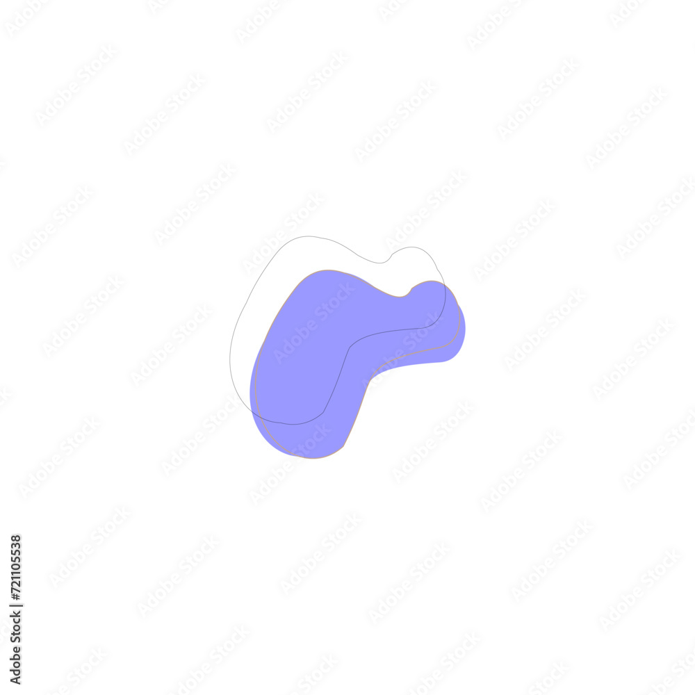 purple blob with black outline design purple blob with black outline design