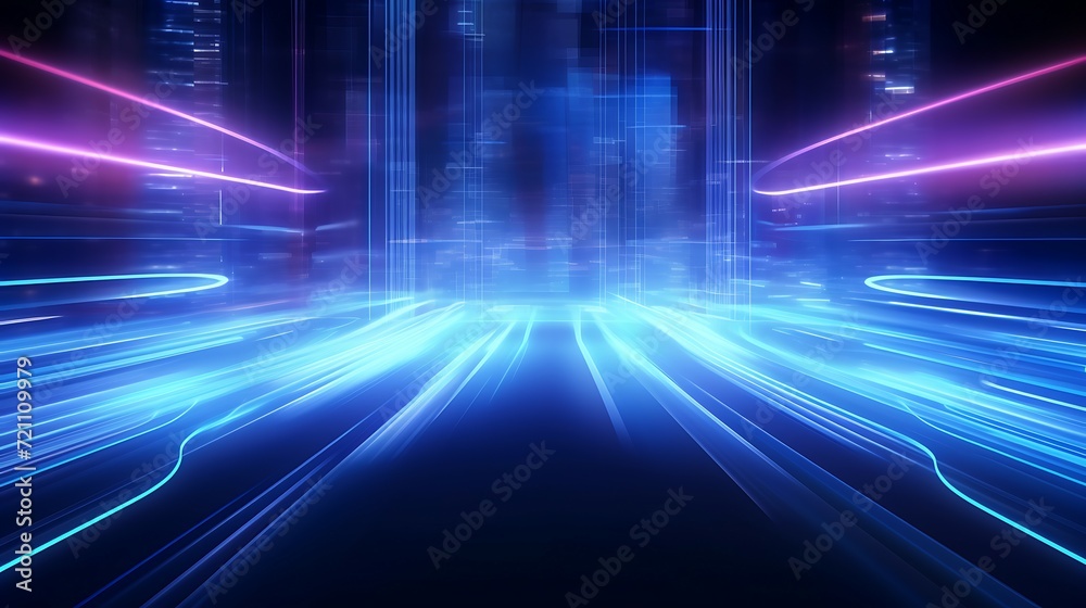 Blue Neon Business Background Blue Neon Business Background