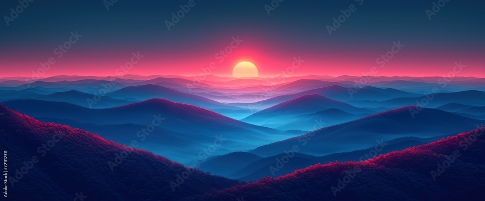 Nature Mountain  Sunrise Background, Wallpaper Pictures, Background Hd - obrazy, fototapety, plakaty 