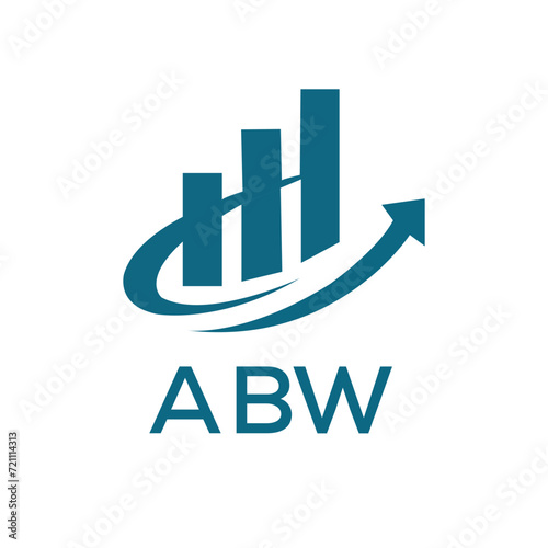 ABW letter logo design on black background. ABW creative initials letter logo concept. ABW letter design.
