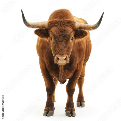 Bull isolated on white background
