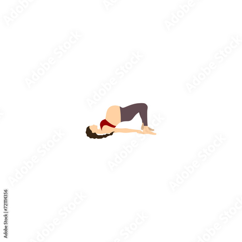pose of pregnant women with exercise pregnant