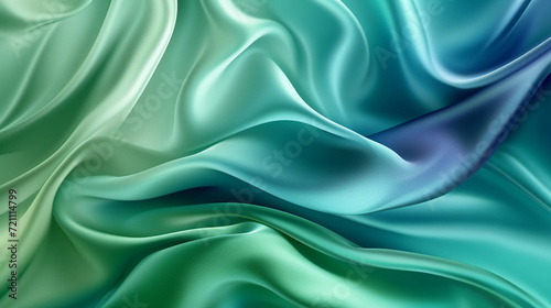 Light Sea Green, Pine Green, Cerulean and Sapphire Blue silk background vector presentation design