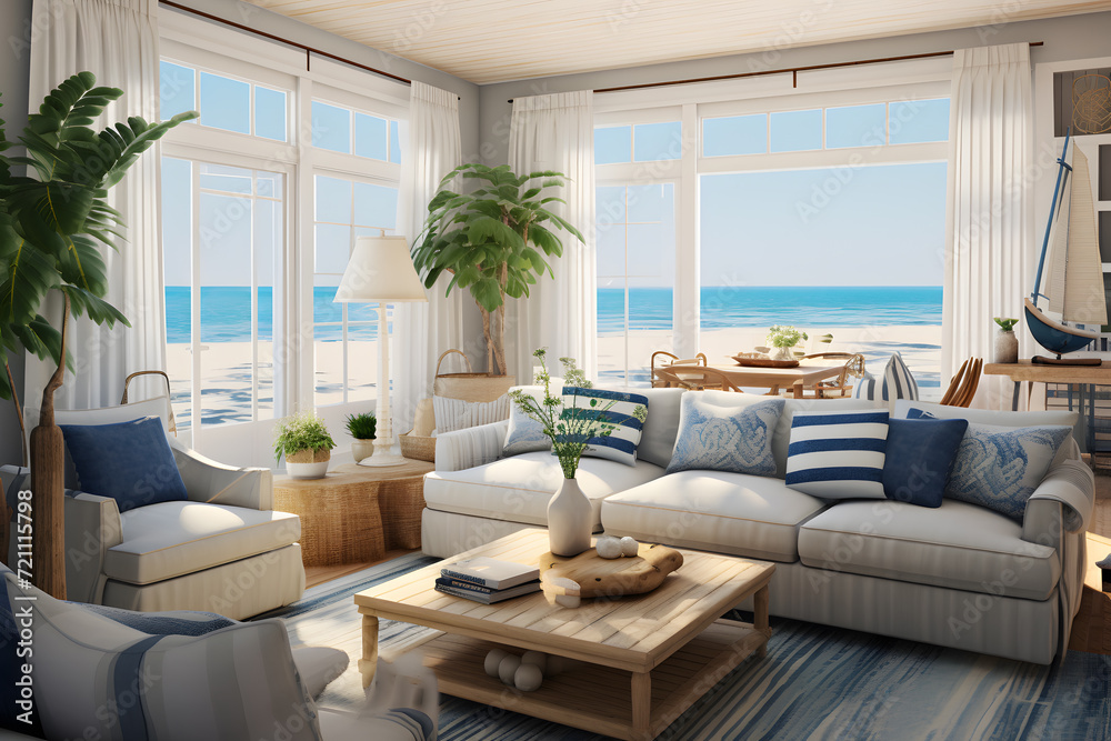 Beach House Renovation with Nautical Decor