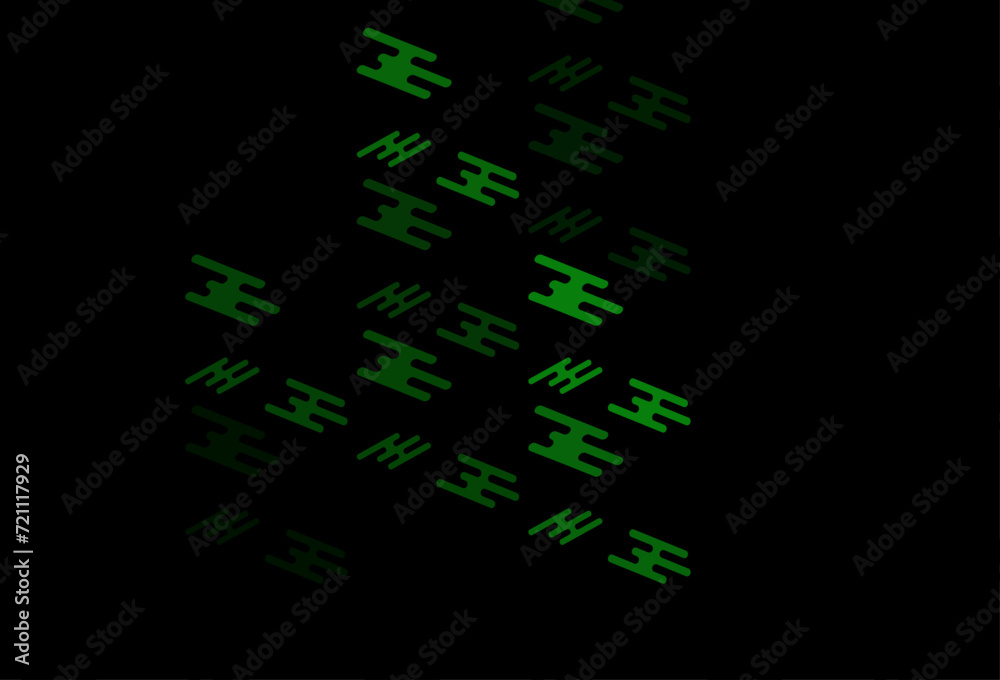 Dark Green vector layout with flat lines. Dark Green vector layout with flat lines.