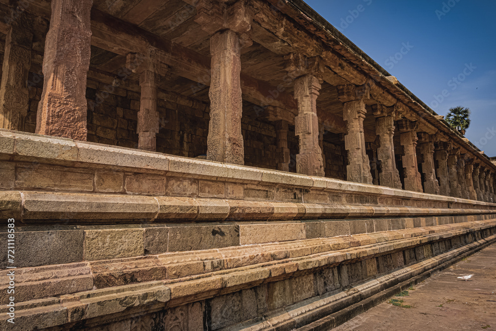 Shri Airavatesvara Temple is a Hindu temple located in Dharasuram, Kumbakonam, Tamil Nadu. It was built by Chola emperor Rajaraja-2. The temple dedicated to Shiva. It is a UNESCO World Heritage Site. Shri Airavatesvara Temple is a Hindu temple located in Dharasuram, Kumbakonam, Tamil Nadu. It was built by Chola emperor Rajaraja-2. The temple dedicated to Shiva. It is a UNESCO World Heritage Site.