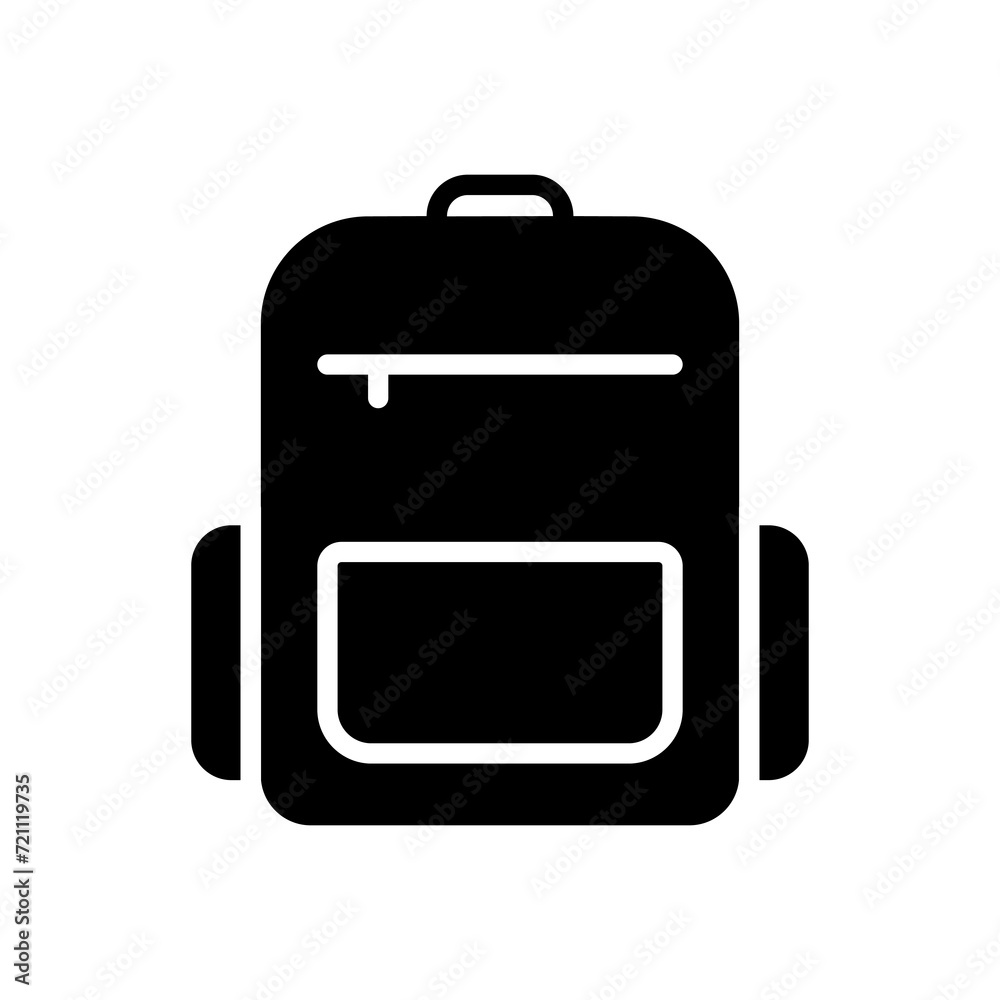 backpack icon symbol vector template backpack icon symbol vector template