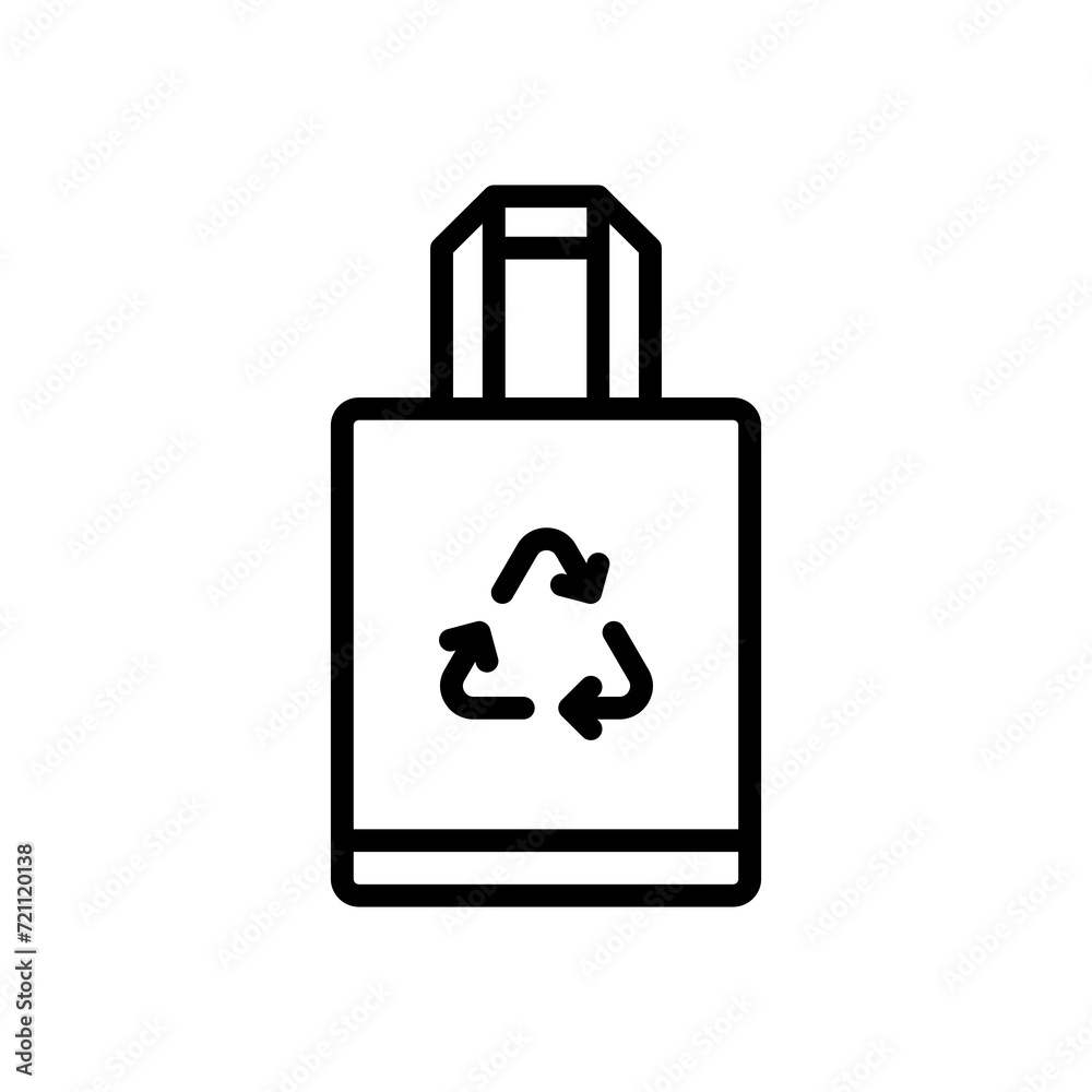 reusable bag icon symbol vector template reusable bag icon symbol vector template