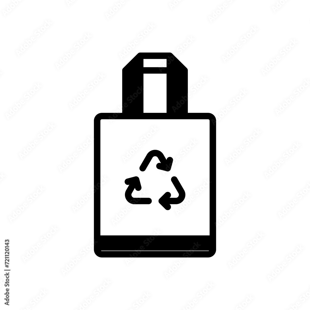 reusable bag icon symbol vector template reusable bag icon symbol vector template