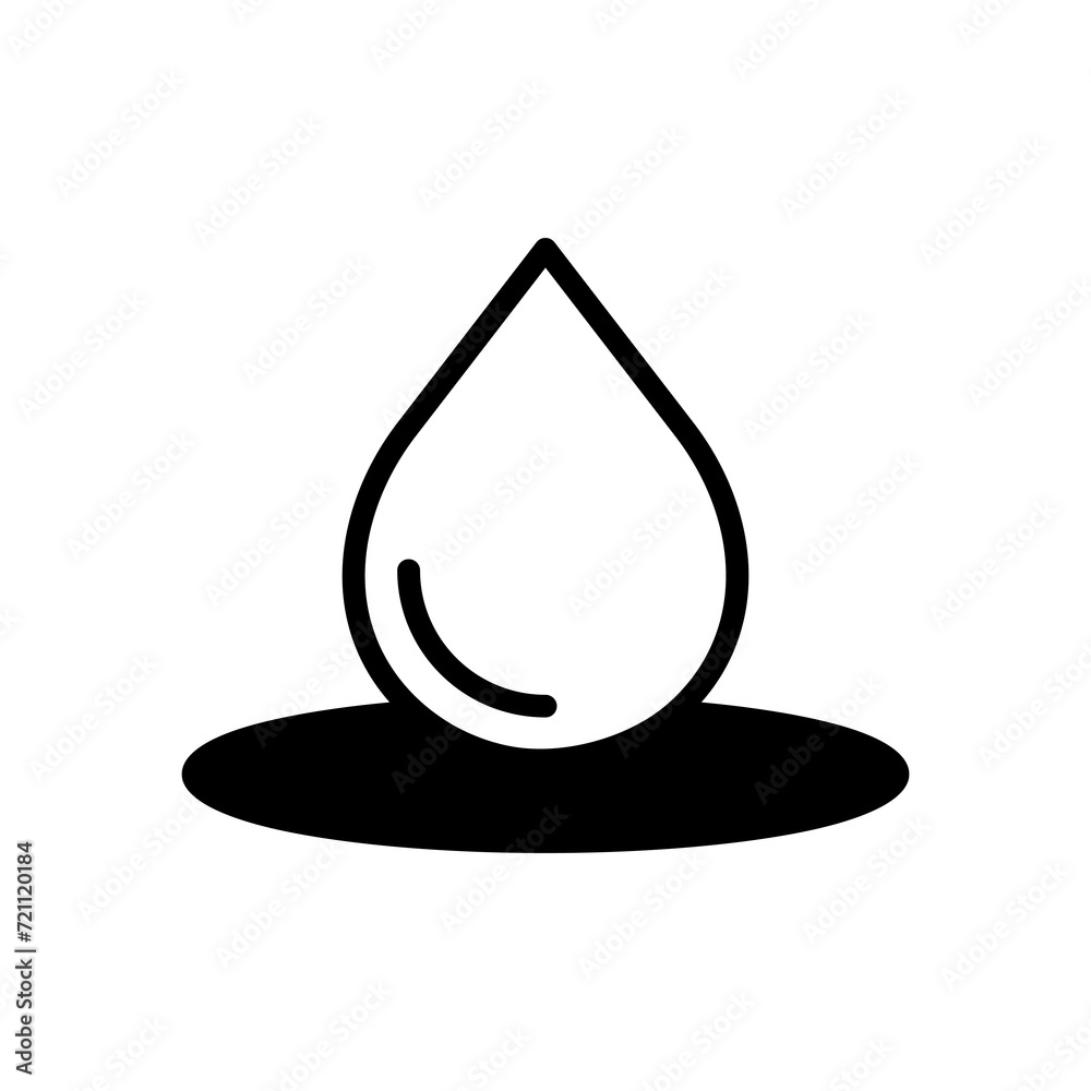 Fototapeta premium water droplet icon symbol vector template