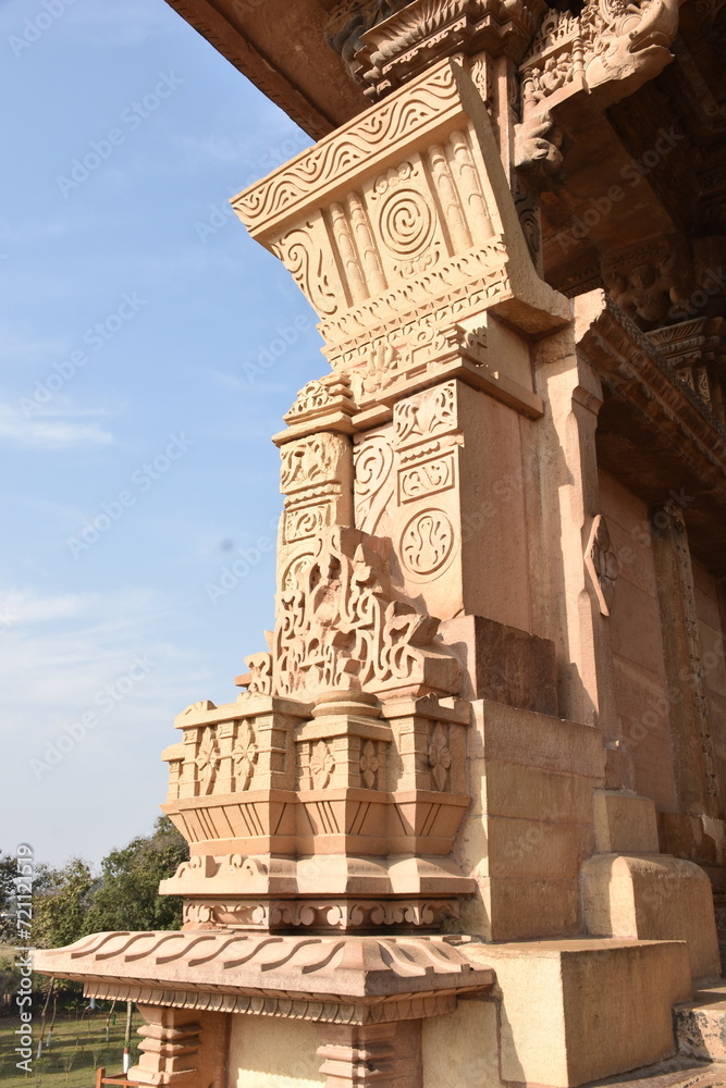 This is photo of Kandariya mahadev temple at Khajuraho in India. 