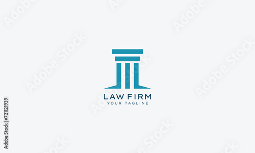 Attorney and lawyers logo design vector template