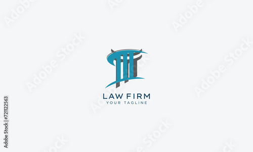 Attorney and lawyers logo design vector template