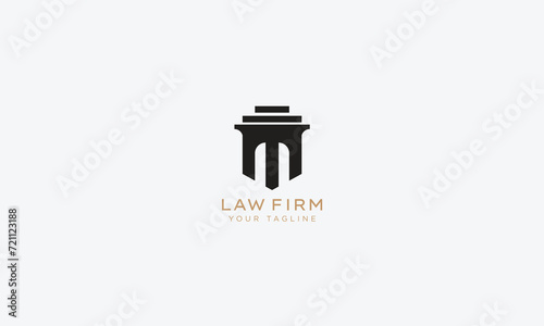 Attorney and lawyers logo design vector template