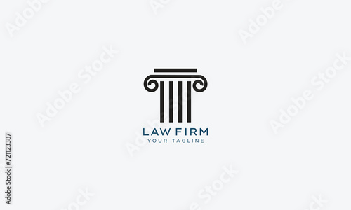 Attorney and lawyers logo design vector template
