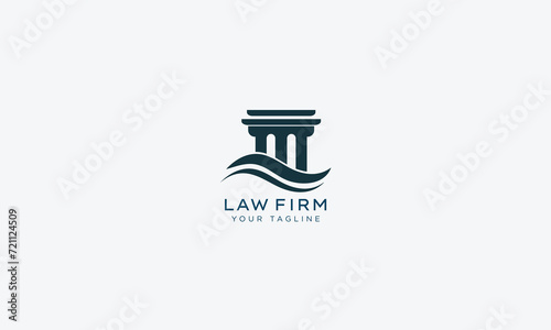 Attorney and lawyers logo design vector template