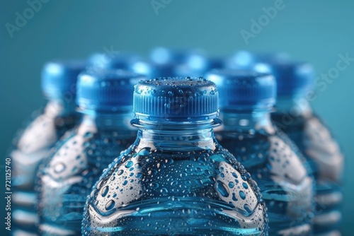 plastic mineral water bottles professional photography