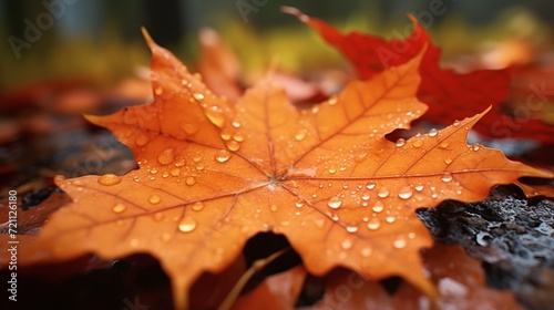 Rustic Reverie: Maple Leaves in Natural Splendor