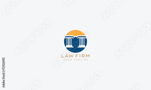 Attorney and lawyers logo design vector template