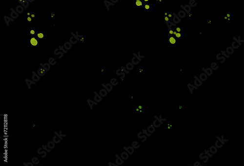 Dark Green vector pattern with lava shapes.