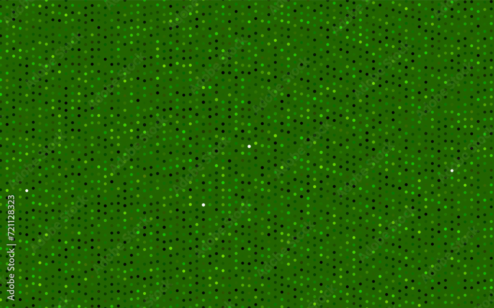 Dark Green vector template with circles. Blurred decorative design in abstract style with bubbles. Pattern of water, rain drops.