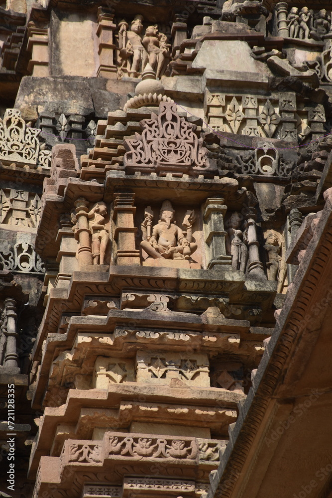 This is the photo of an Ancient temple at Khajuraho in India.