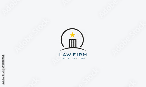 Attorney and lawyers logo design vector template