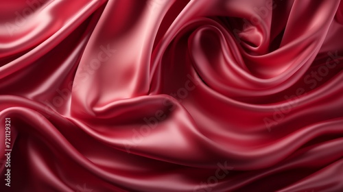 red silk satin fabric abstract background
