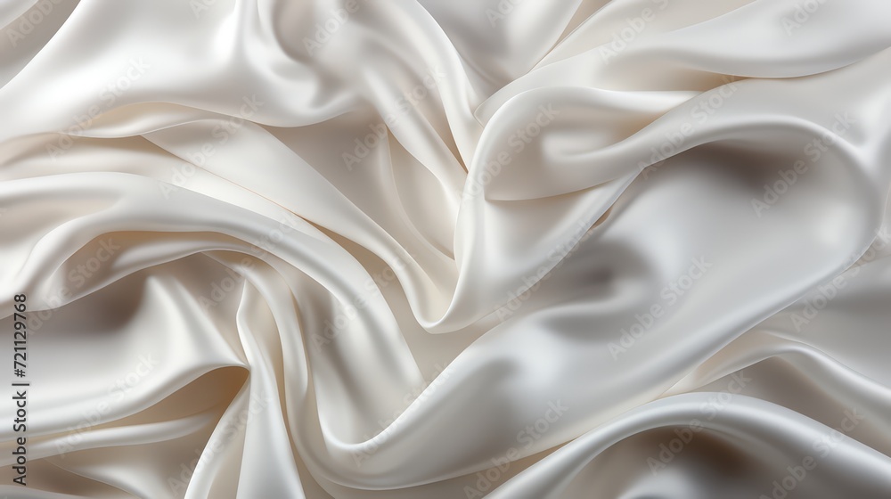 Obraz premium white silk satin fabric abstract background
