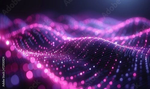 retro futuristic purple matrix grid background purple wave  © STOCKYE STUDIO