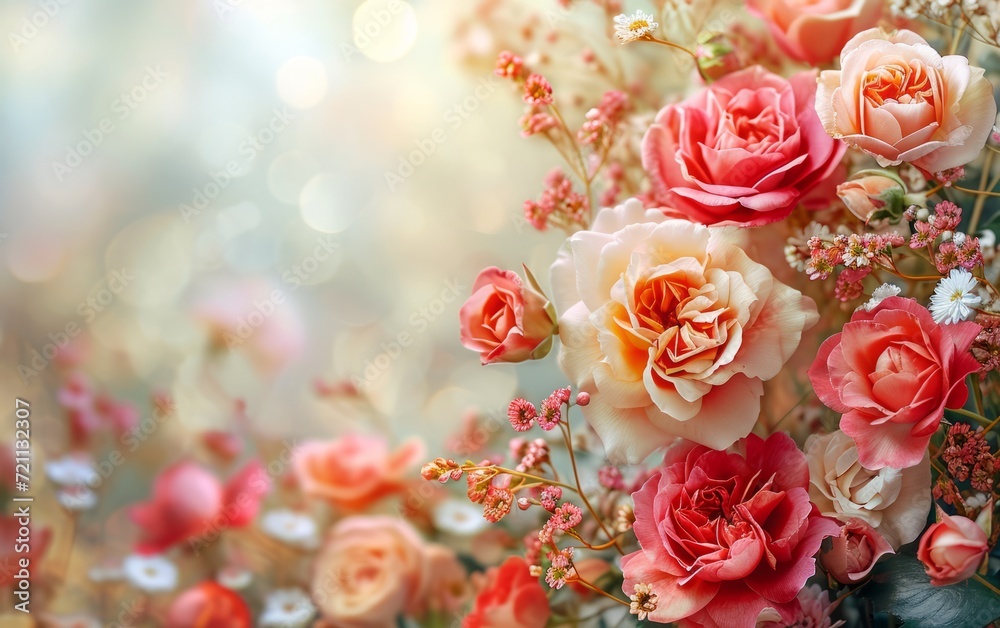 Valentine's Day Floral Background Valentine's Day Floral Background
