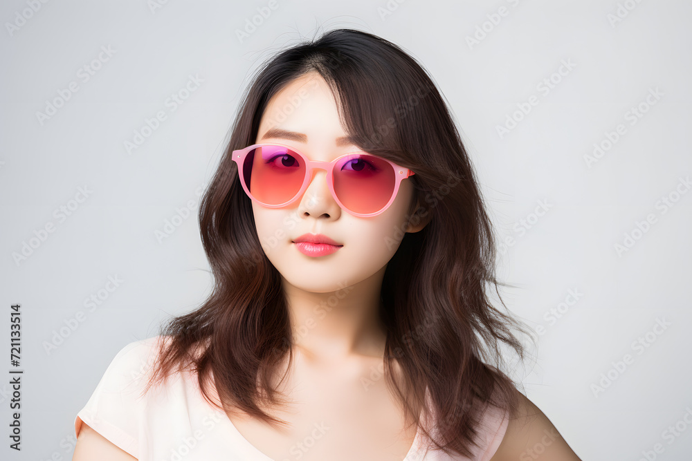 portrait of a woman wearing sunglasses portrait of a woman wearing sunglasses