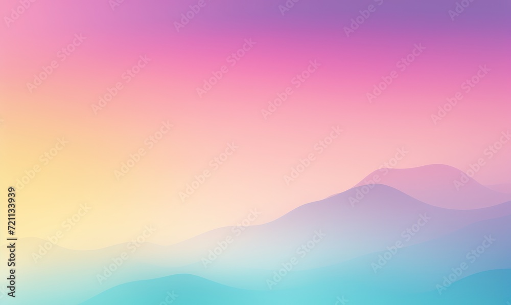 mountain wave with a pastel gradient 