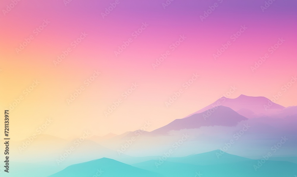 mountain wave with a pastel gradient 