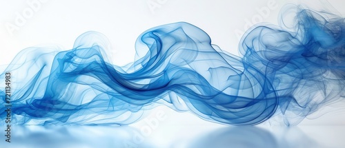  abstract blue wave is shown in front of a white background