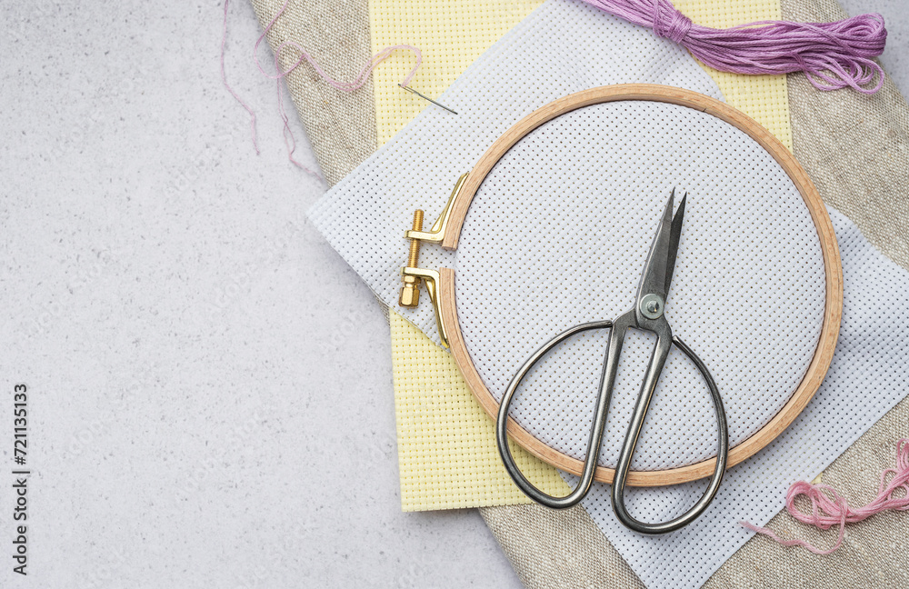 Embroidery hoop, fabric, thread and other accessories Embroidery hoop, fabric, thread and other accessories