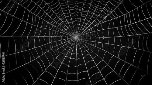 White Spider Web on an all-black © benjawan