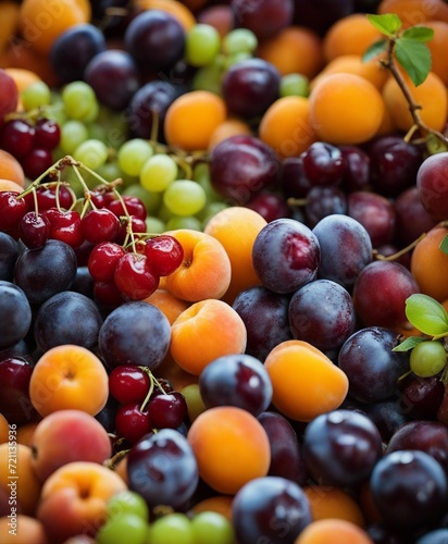 fresh raw fruits at bazaar  