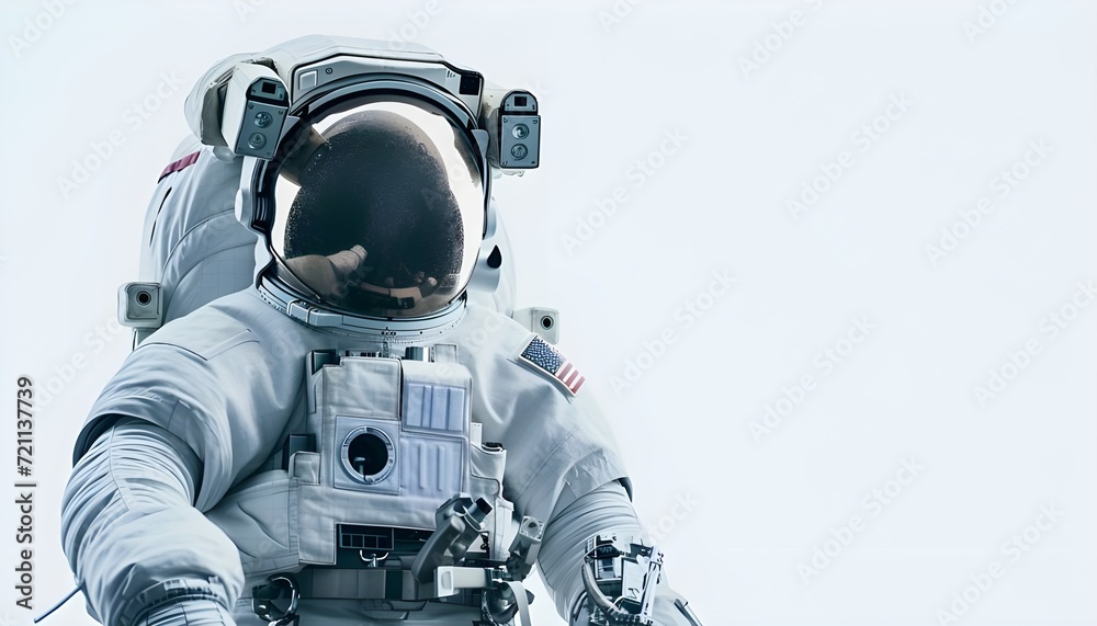 Spaceman in suit on white background Spaceman in suit on white background