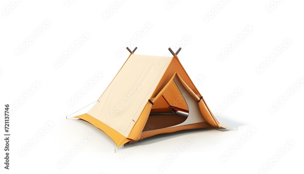tourist tent isolated on a white background